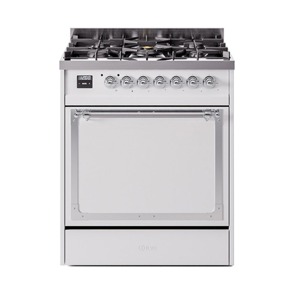 ILVE Nostalgie II Noblesse 30" Dual Fuel Range Solid Door UN30QNMP