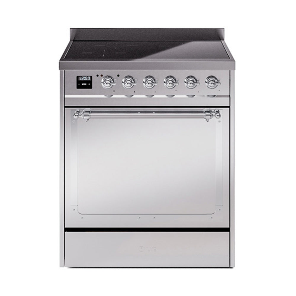 ILVE Nostalgie II Noblesse 30" Induction Freestanding Range with Solid Door UNI304QNMP
