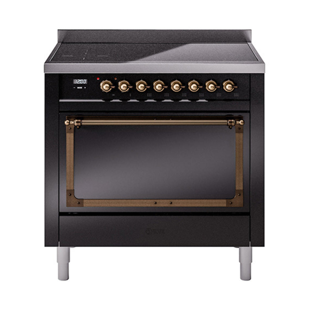 ILVE Nostalgie II Noblesse 36" Induction Freestanding Range with Solid Door UNI366QNMP