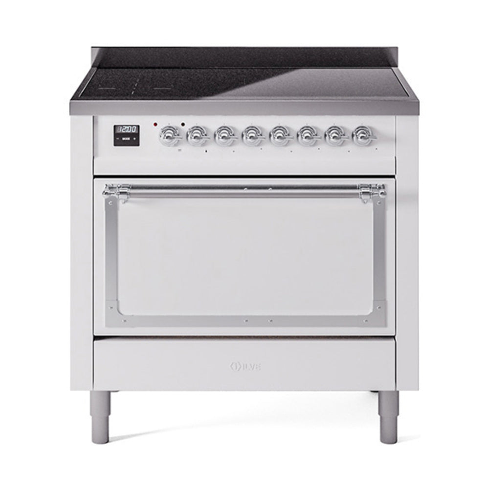 ILVE Nostalgie II Noblesse 36" Induction Freestanding Range with Solid Door UNI366QNMP