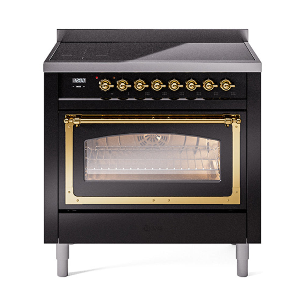 ILVE Nostalgie II Noblesse 36" Induction Freestanding Range with Triple Glass Door UNI366NMP