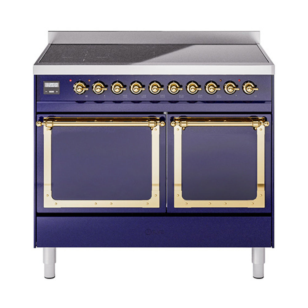 ILVE Nostalgie II Noblesse 40" Induction Freestanding Range with Solid Door UNDI406QNMP