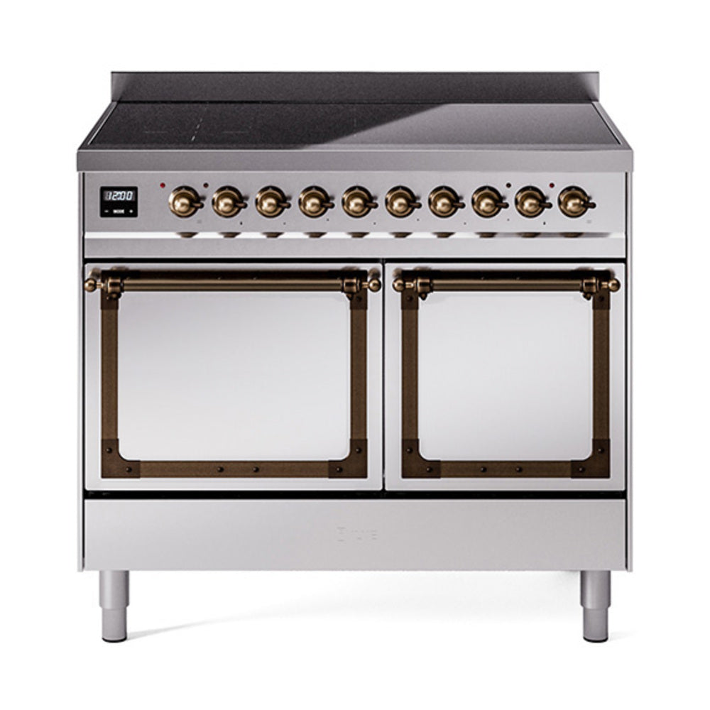 ILVE Nostalgie II Noblesse 40" Induction Freestanding Range with Solid Door UNDI406QNMP