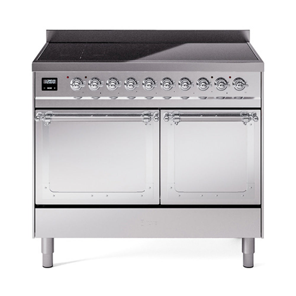 ILVE Nostalgie II Noblesse 40" Induction Freestanding Range with Solid Door UNDI406QNMP