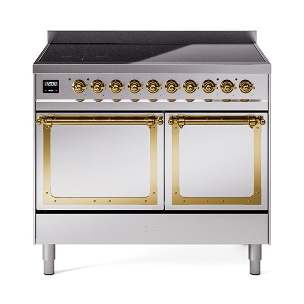 ILVE Nostalgie II Noblesse 40" Induction Freestanding Range with Solid Door UNDI406QNMP