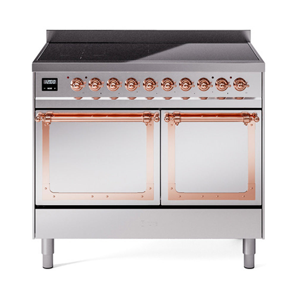 ILVE Nostalgie II Noblesse 40" Induction Freestanding Range with Solid Door UNDI406QNMP