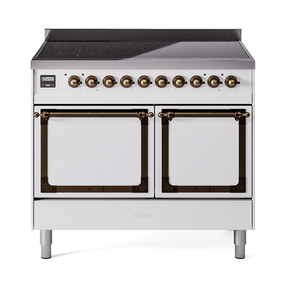ILVE Nostalgie II Noblesse 40" Induction Freestanding Range with Solid Door UNDI406QNMP