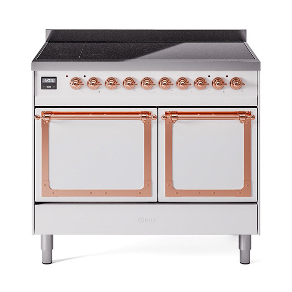 ILVE Nostalgie II Noblesse 40" Induction Freestanding Range with Solid Door UNDI406QNMP