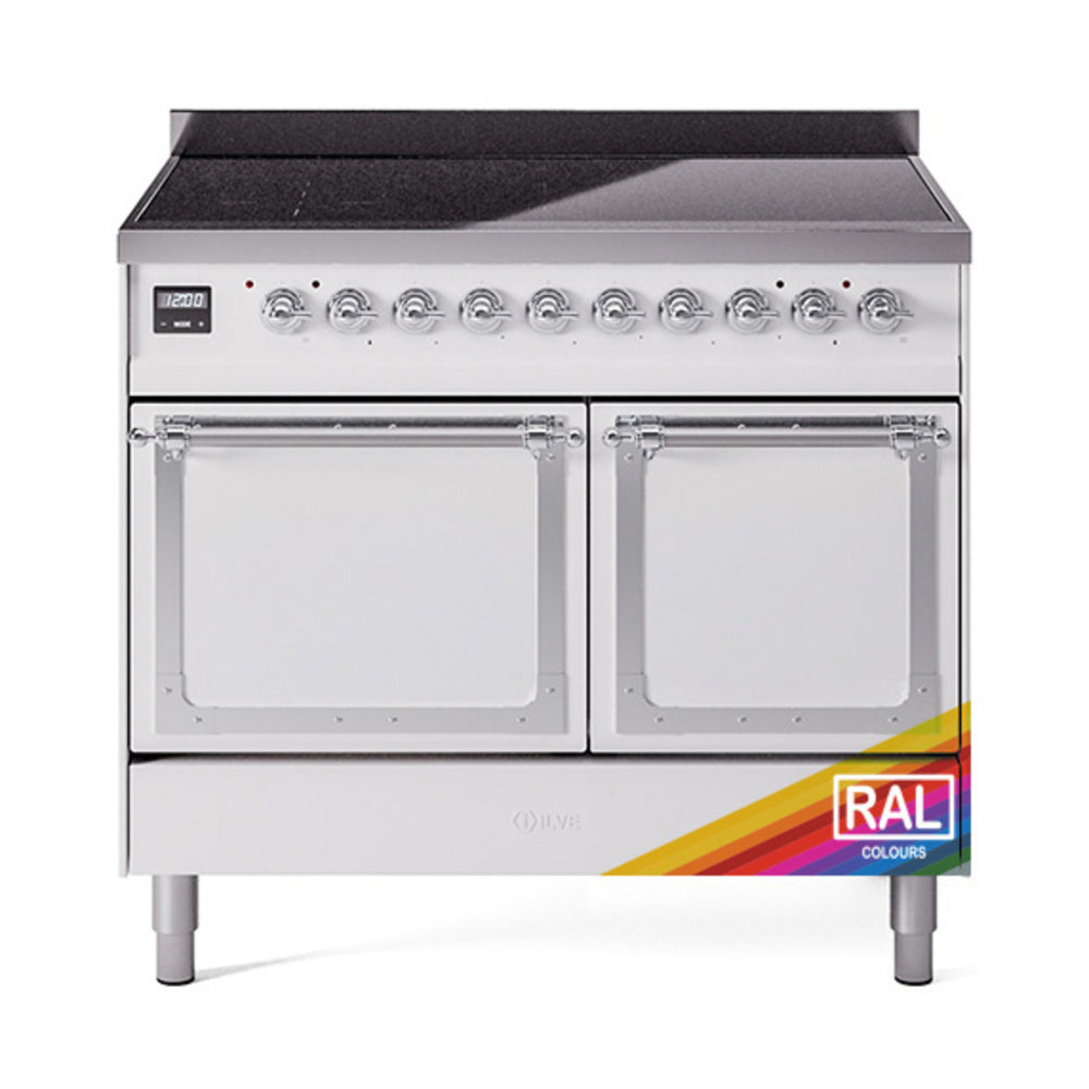 ILVE Nostalgie II Noblesse 40" Induction Freestanding Range with Solid Door UNDI406QNMP