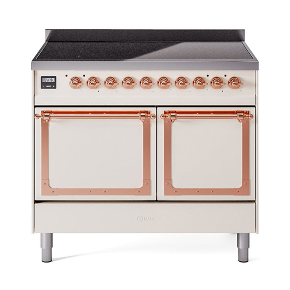 ILVE Nostalgie II Noblesse 40" Induction Freestanding Range with Solid Door UNDI406QNMP
