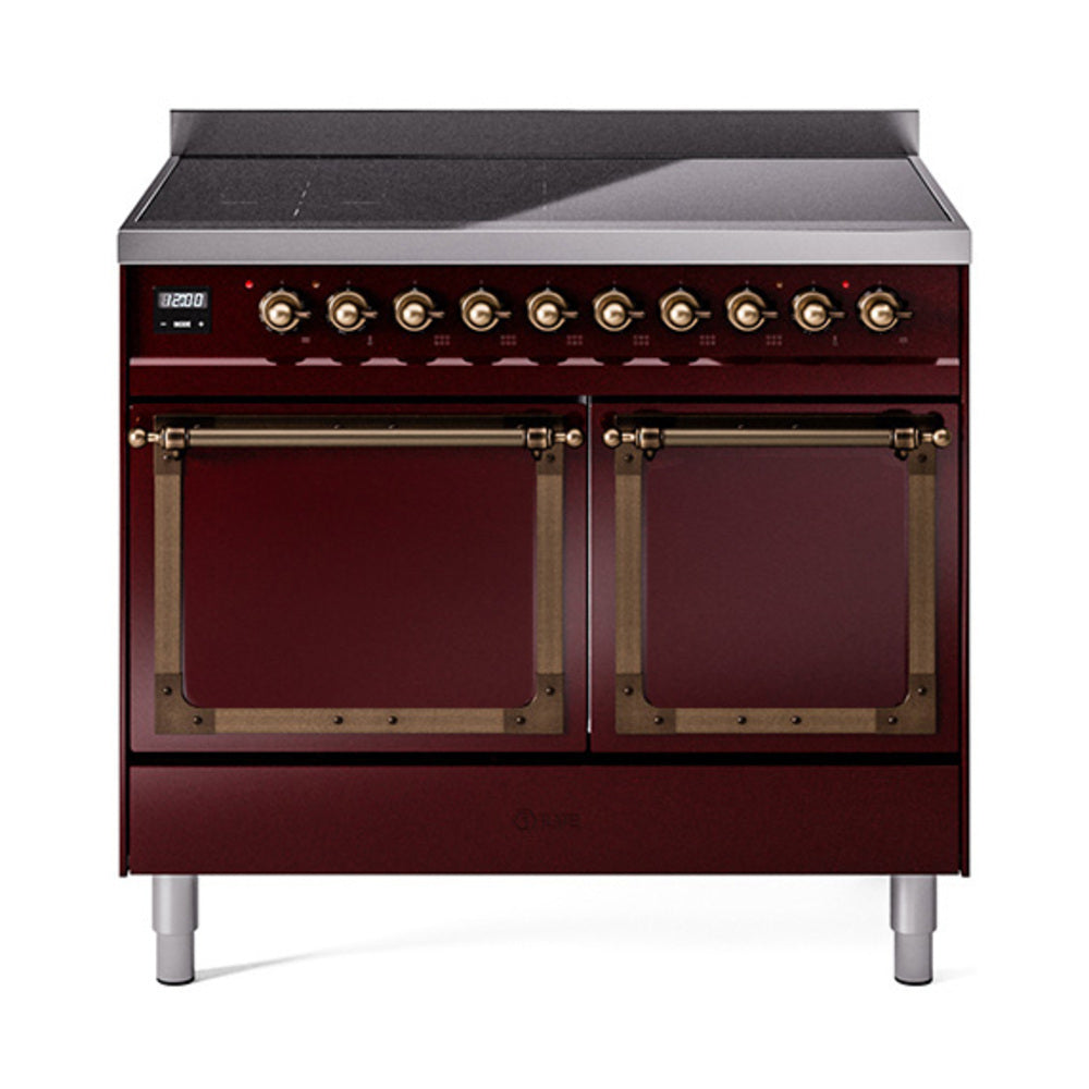ILVE Nostalgie II Noblesse 40" Induction Freestanding Range with Solid Door UNDI406QNMP