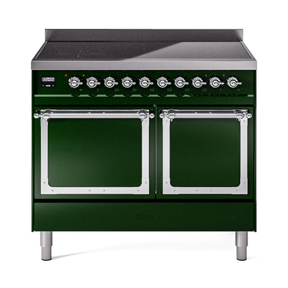 ILVE Nostalgie II Noblesse 40" Induction Freestanding Range with Solid Door UNDI406QNMP