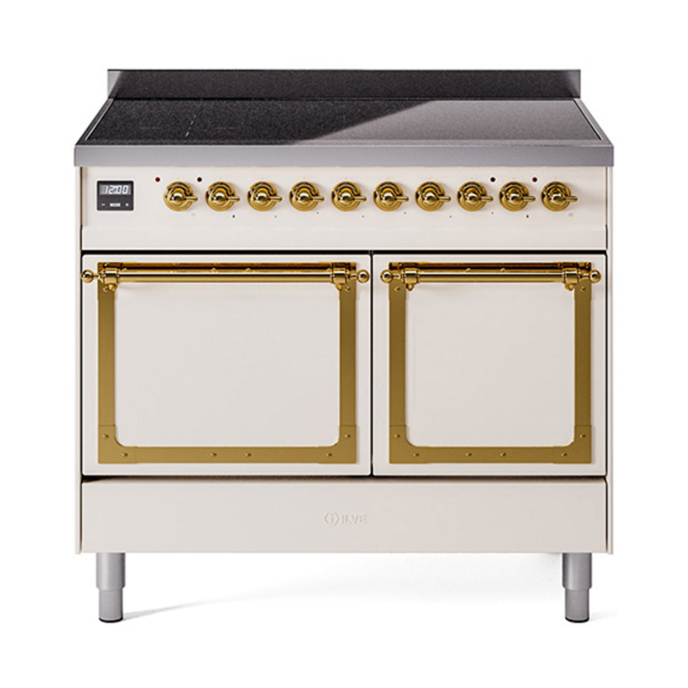 ILVE Nostalgie II Noblesse 40" Induction Freestanding Range with Solid Door UNDI406QNMP