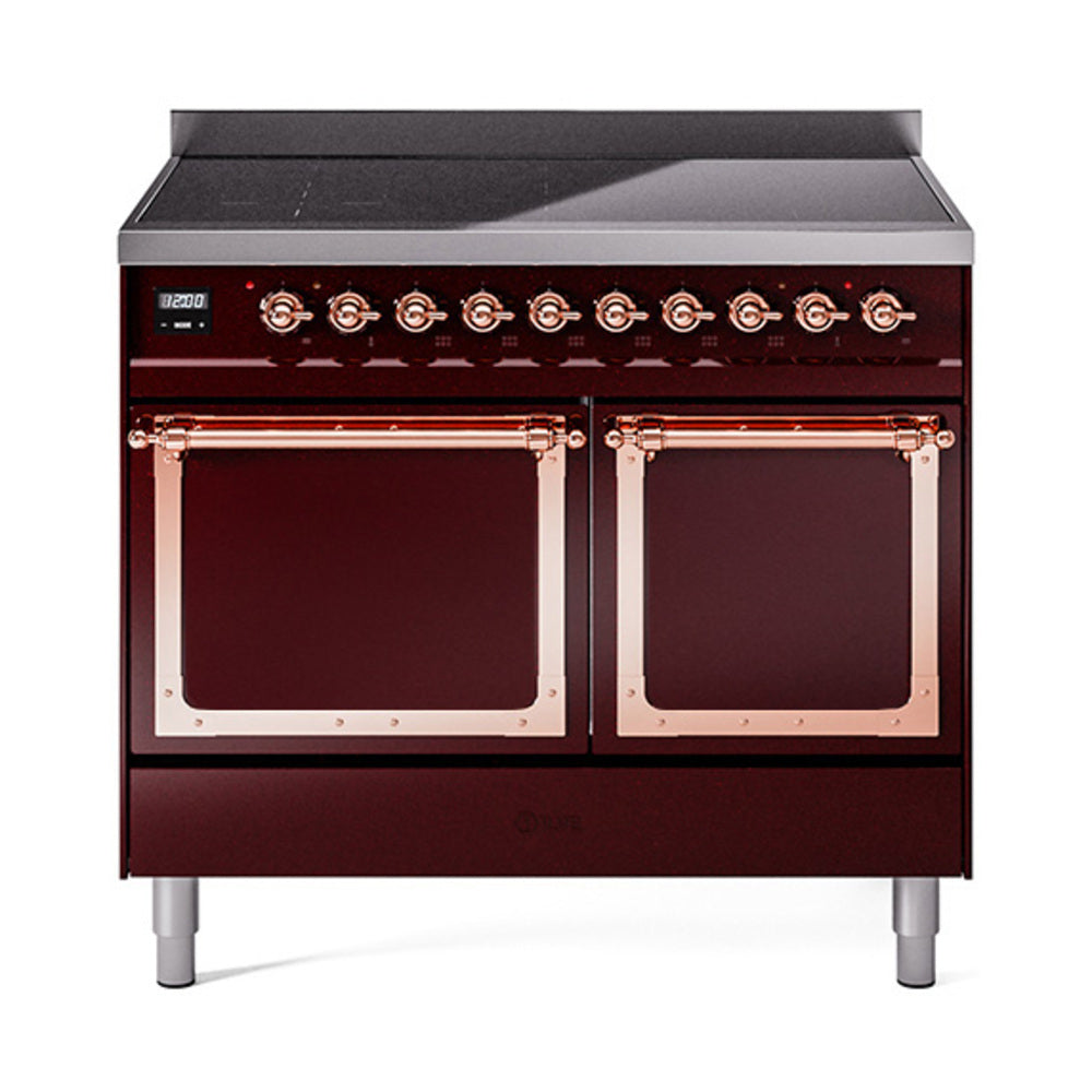ILVE Nostalgie II Noblesse 40" Induction Freestanding Range with Solid Door UNDI406QNMP