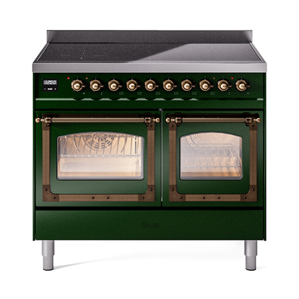 ILVE Nostalgie II Noblesse 40" Induction Freestanding Range with Triple Glass Door UNDI406NMP