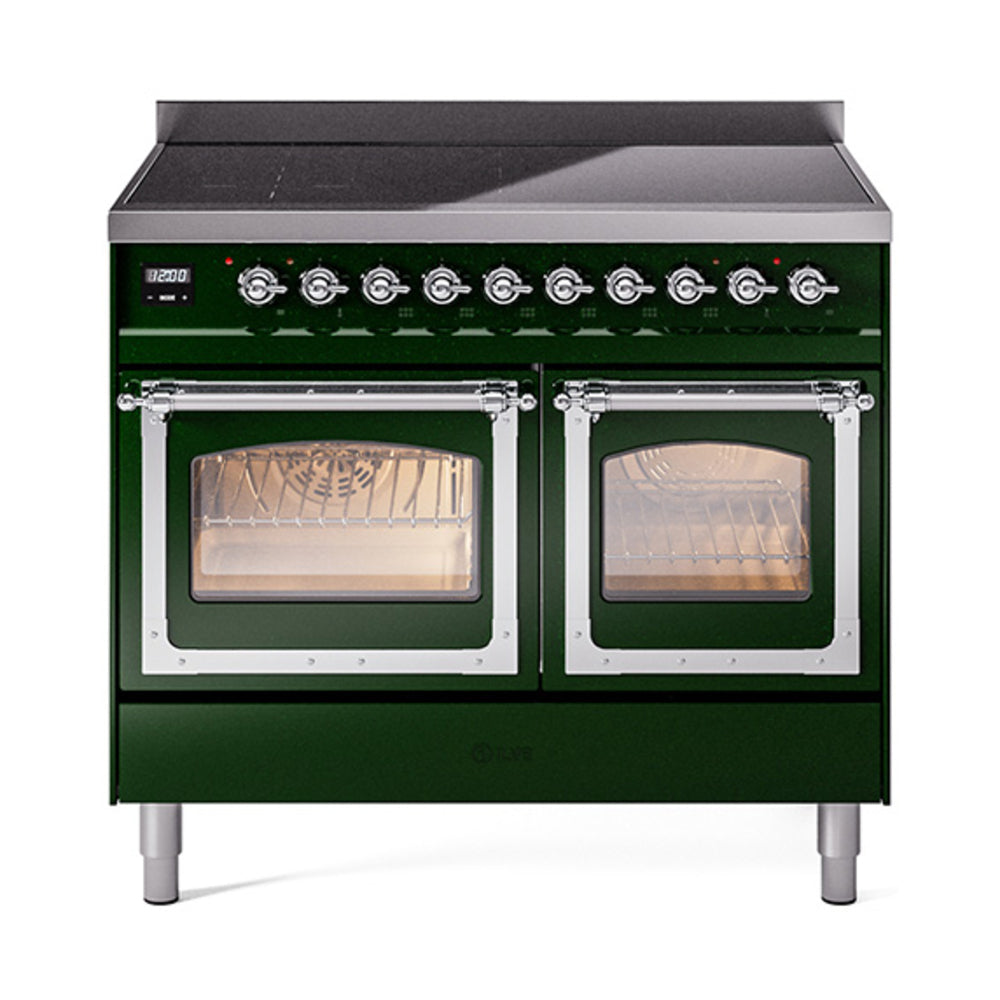 ILVE Nostalgie II Noblesse 40" Induction Freestanding Range with Triple Glass Door UNDI406NMP