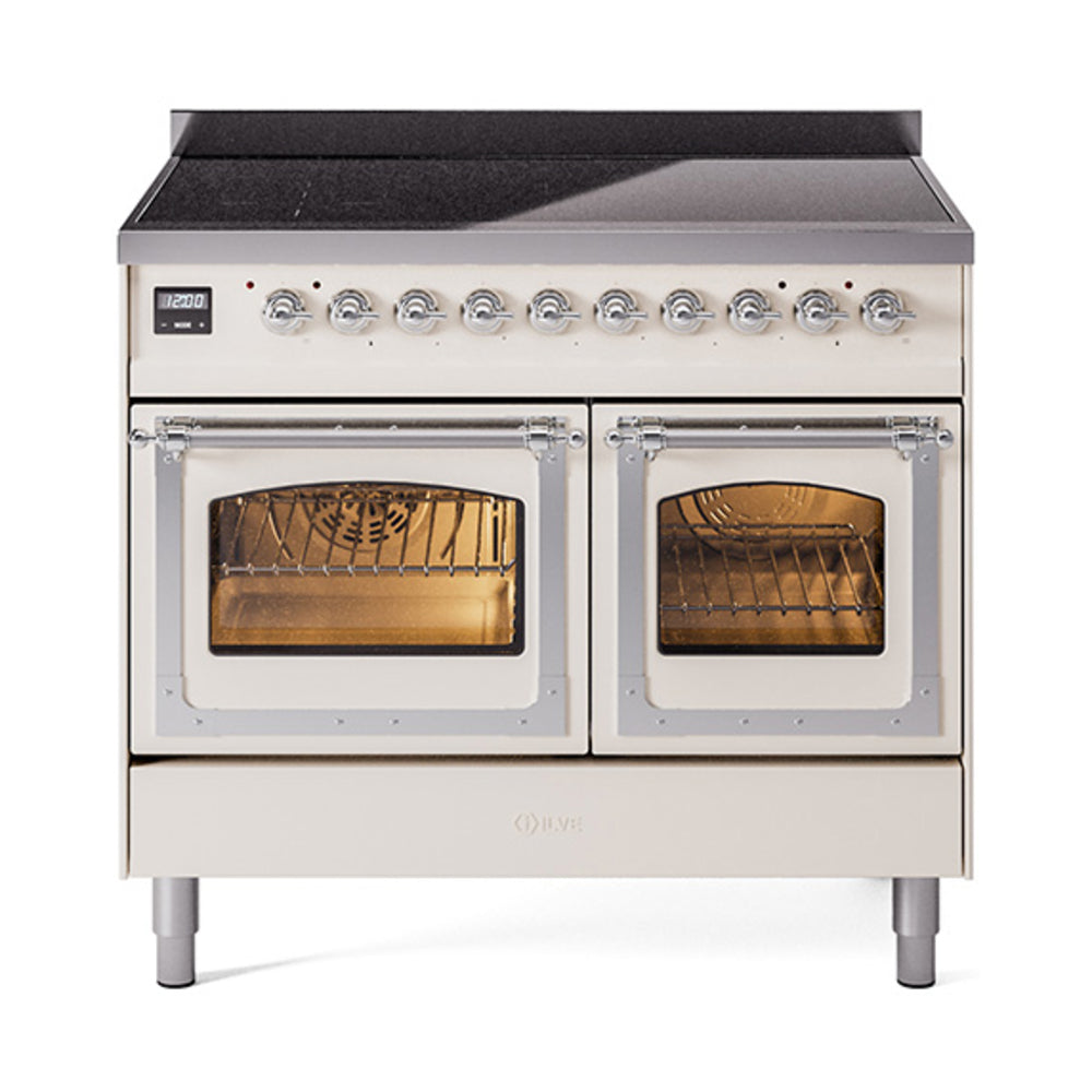 ILVE Nostalgie II Noblesse 40" Induction Freestanding Range with Triple Glass Door UNDI406NMP