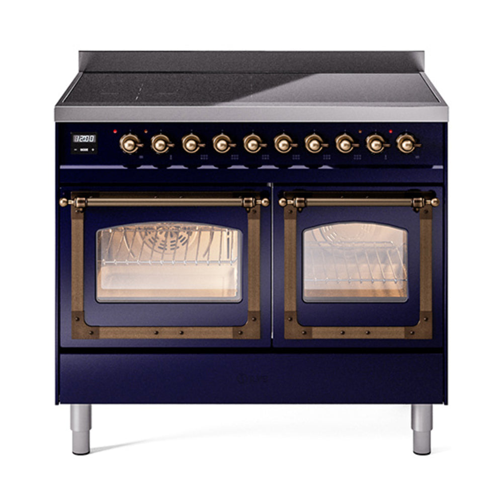 ILVE Nostalgie II Noblesse 40" Induction Freestanding Range with Triple Glass Door UNDI406NMP