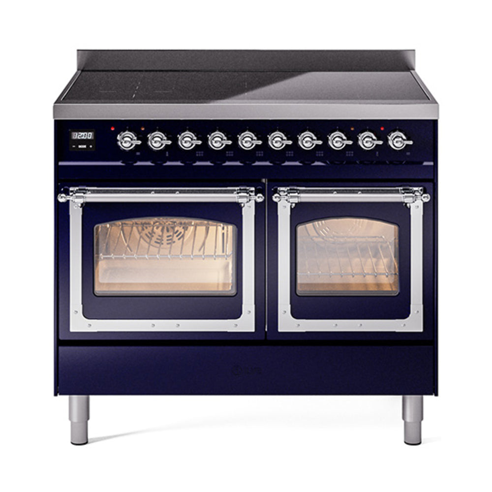 ILVE Nostalgie II Noblesse 40" Induction Freestanding Range with Triple Glass Door UNDI406NMP