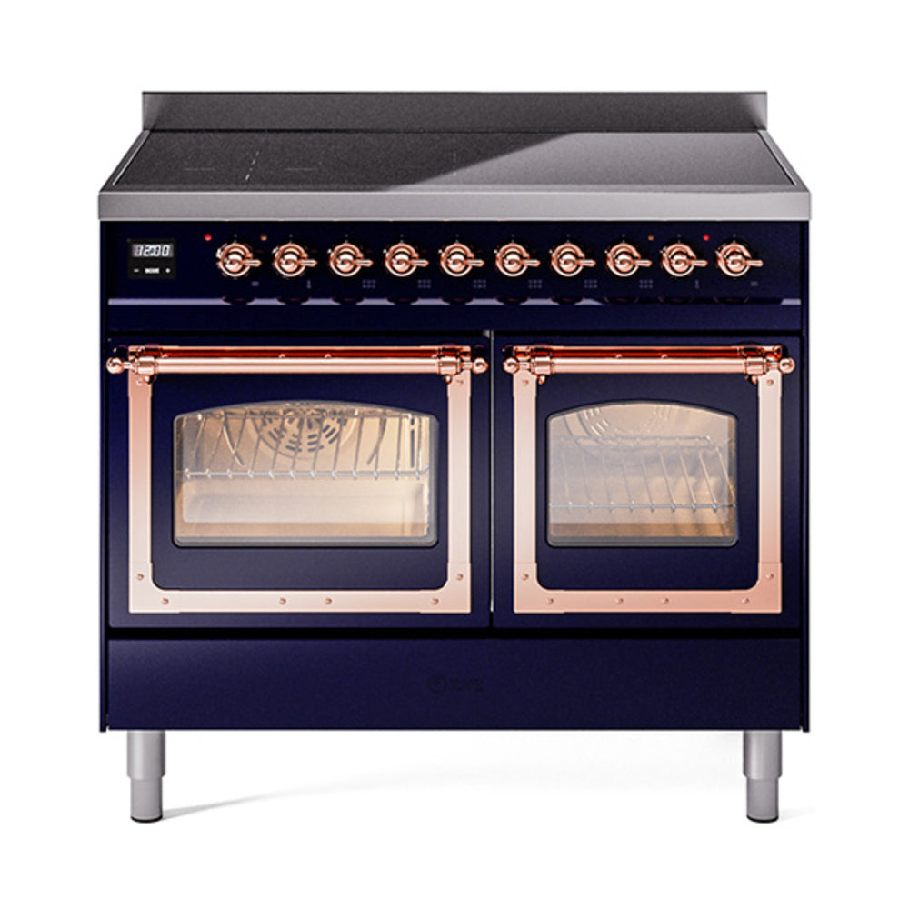 ILVE Nostalgie II Noblesse 40" Induction Freestanding Range with Triple Glass Door UNDI406NMP