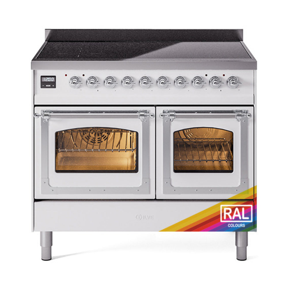 ILVE Nostalgie II Noblesse 40" Induction Freestanding Range with Triple Glass Door UNDI406NMP