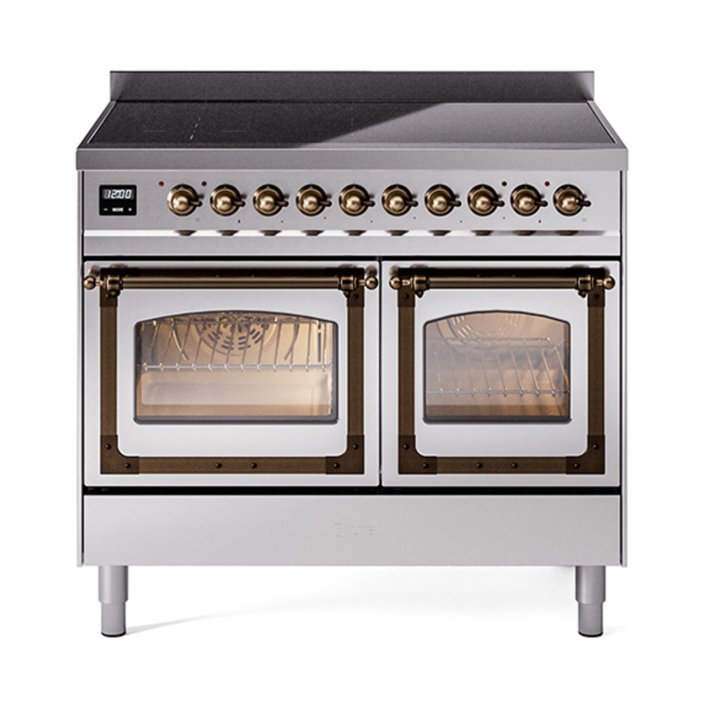 ILVE Nostalgie II Noblesse 40" Induction Freestanding Range with Triple Glass Door UNDI406NMP