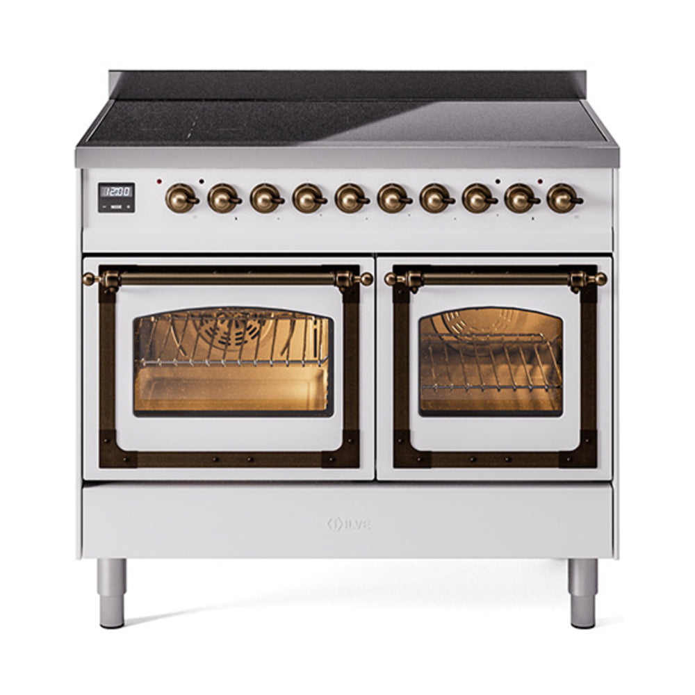 ILVE Nostalgie II Noblesse 40" Induction Freestanding Range with Triple Glass Door UNDI406NMP
