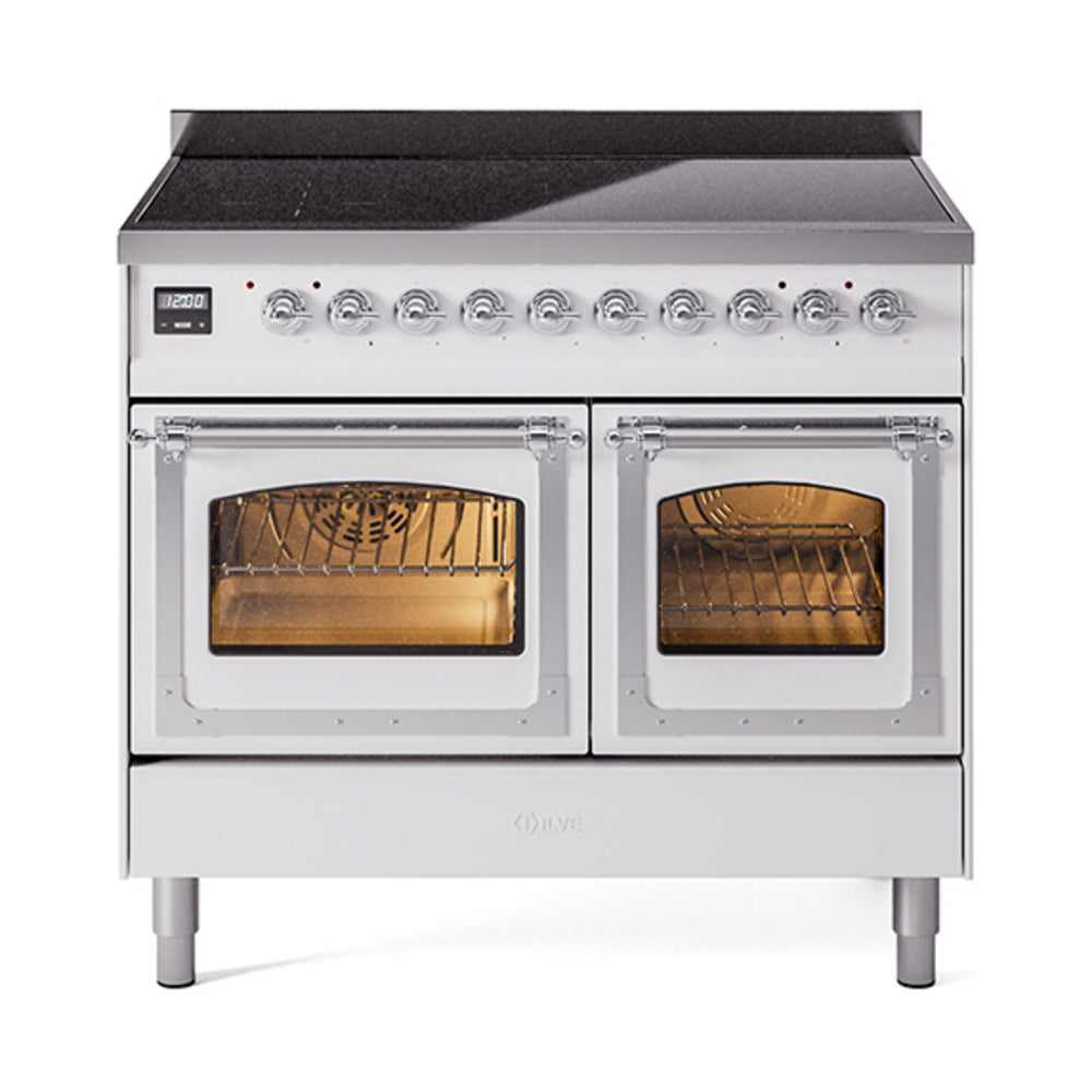 ILVE Nostalgie II Noblesse 40" Induction Freestanding Range with Triple Glass Door UNDI406NMP