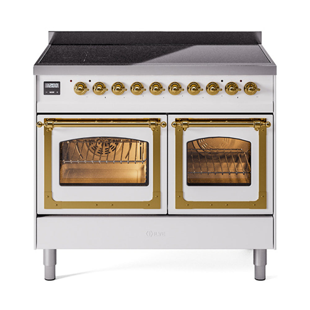 ILVE Nostalgie II Noblesse 40" Induction Freestanding Range with Triple Glass Door UNDI406NMP