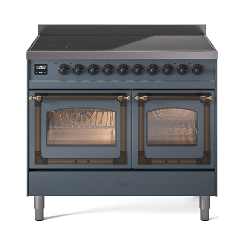 ILVE Nostalgie II Noblesse 40" Induction Freestanding Range with Triple Glass Door UNDI406NMP
