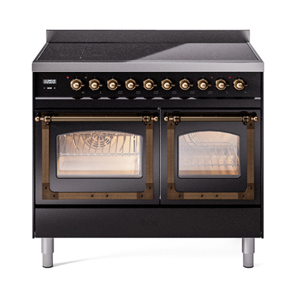 ILVE Nostalgie II Noblesse 40" Induction Freestanding Range with Triple Glass Door UNDI406NMP