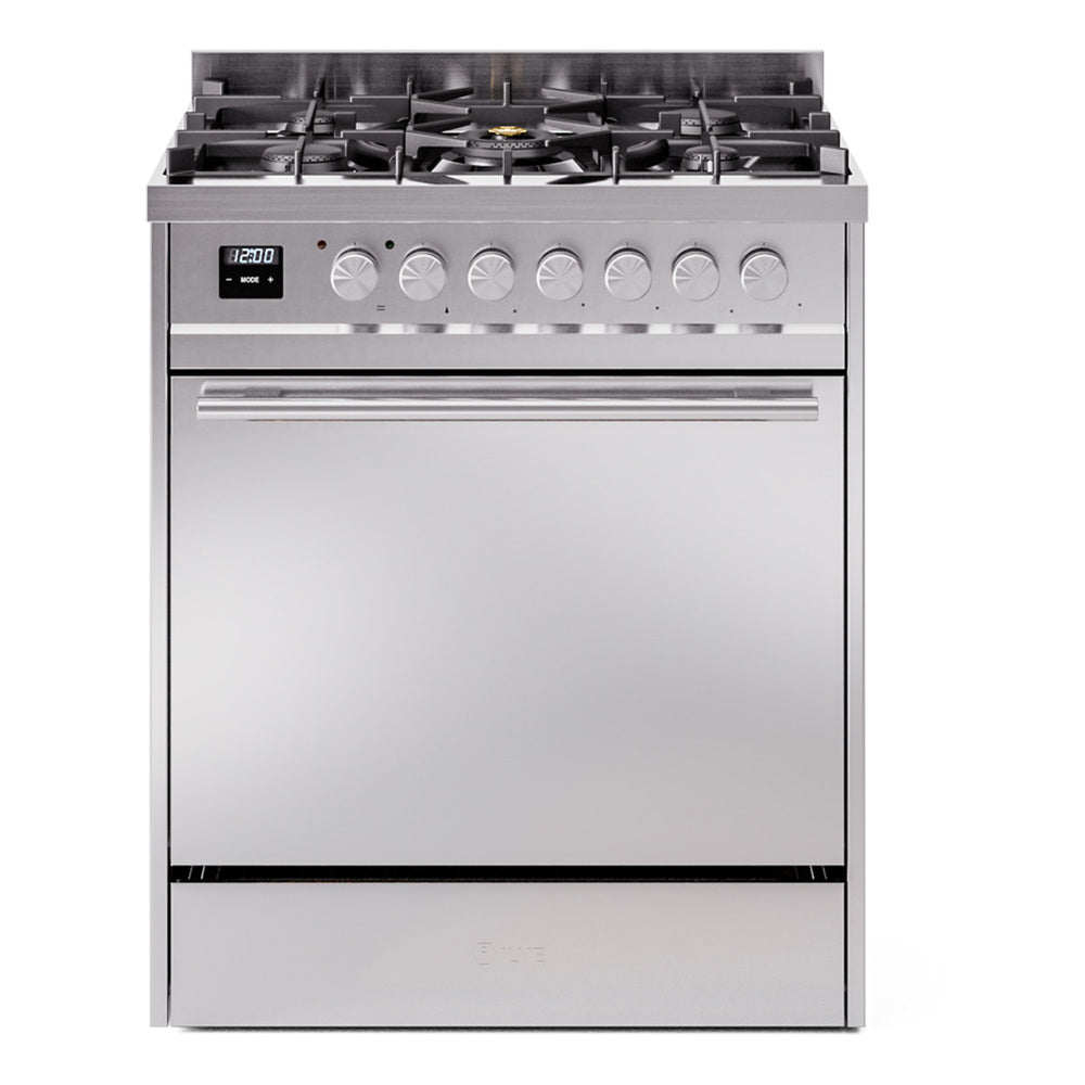 ILVE Professional Plus II 30" Dual Fuel Range with Solid Door UP30QMP