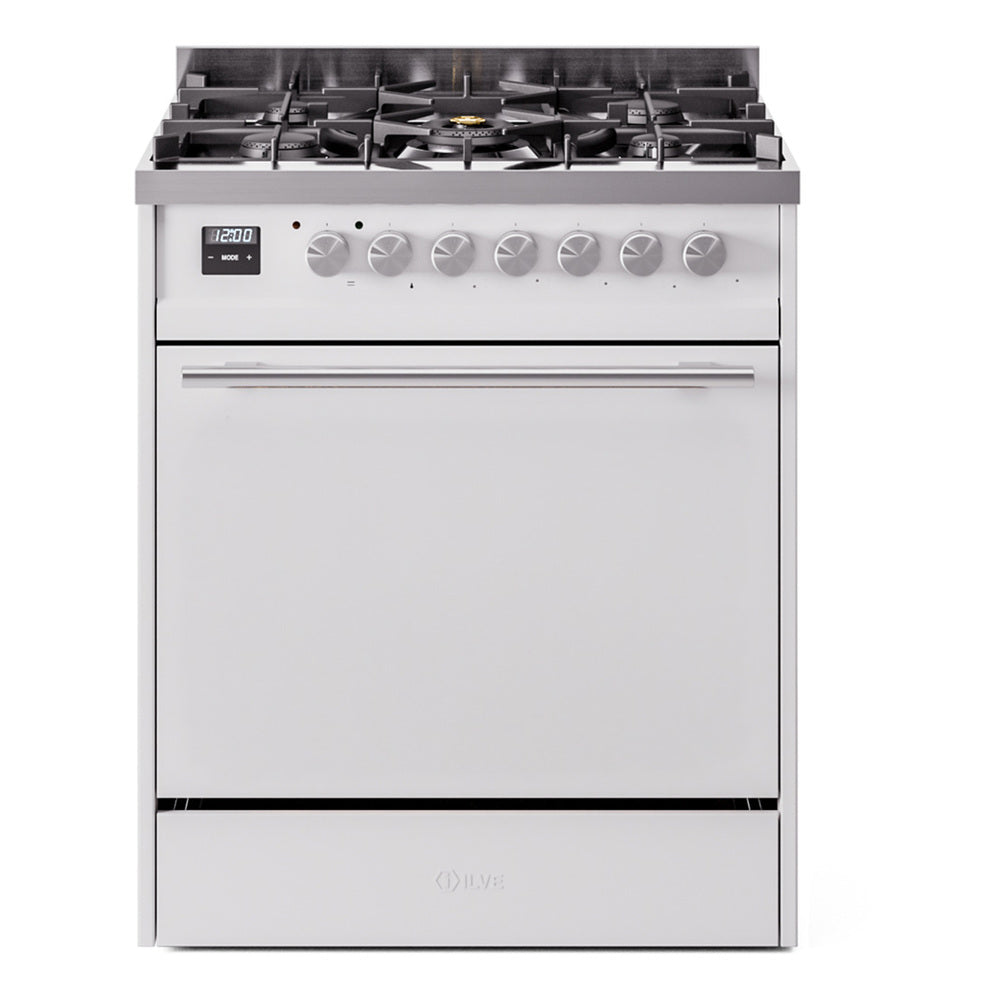 ILVE Professional Plus II 30" Dual Fuel Range with Solid Door UP30QMP