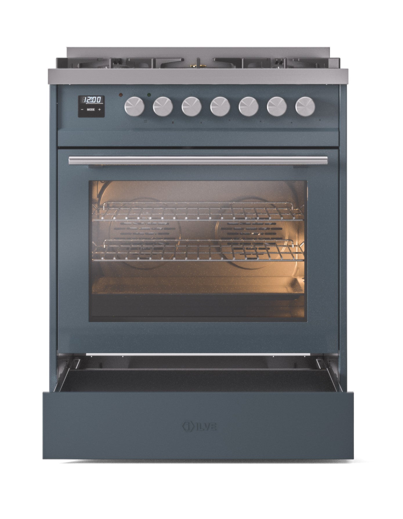 ILVE Professional Plus II 30Inch Freestanding Dual Fuel Range with 5 Sealed Burner UP30WMP