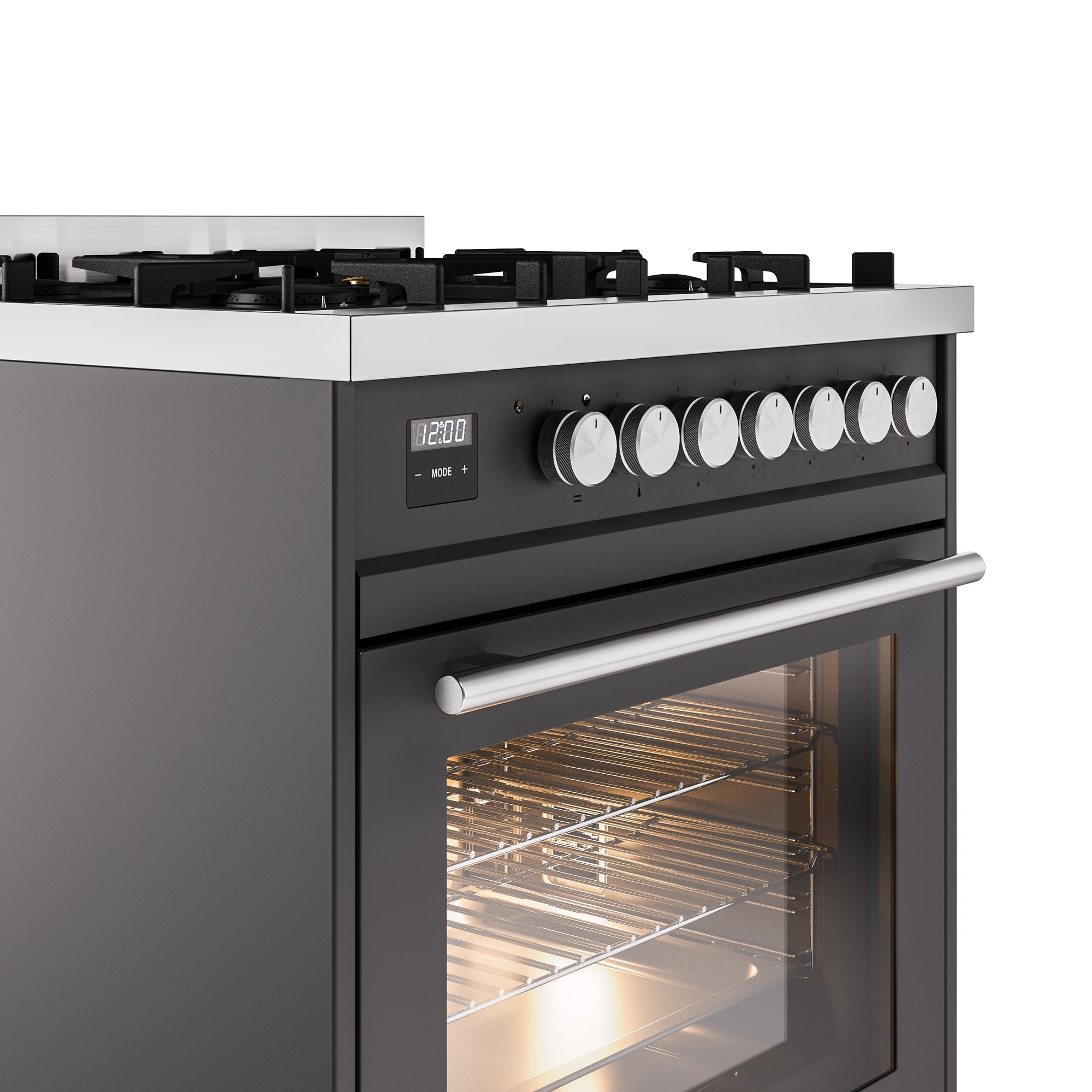 ILVE Professional Plus II 30Inch Freestanding Dual Fuel Range with 5 Sealed Burner UP30WMP