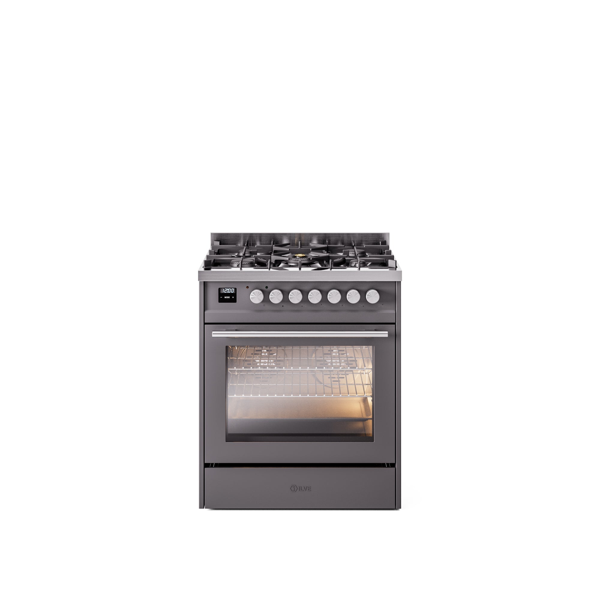 ILVE Professional Plus II 30Inch Freestanding Dual Fuel Range with 5 Sealed Burner UP30WMP