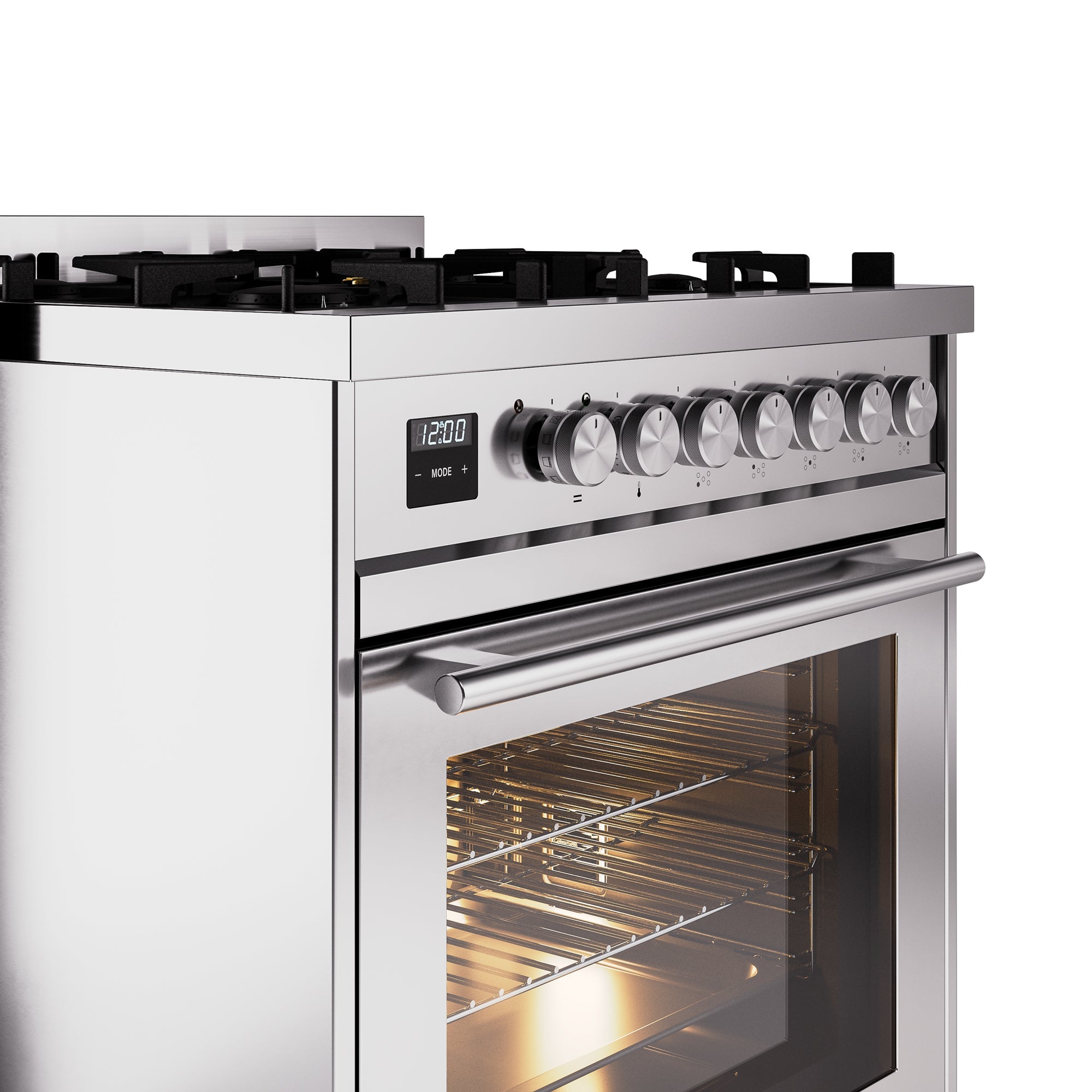 ILVE Professional Plus II 30Inch Freestanding Dual Fuel Range with 5 Sealed Burner UP30WMP