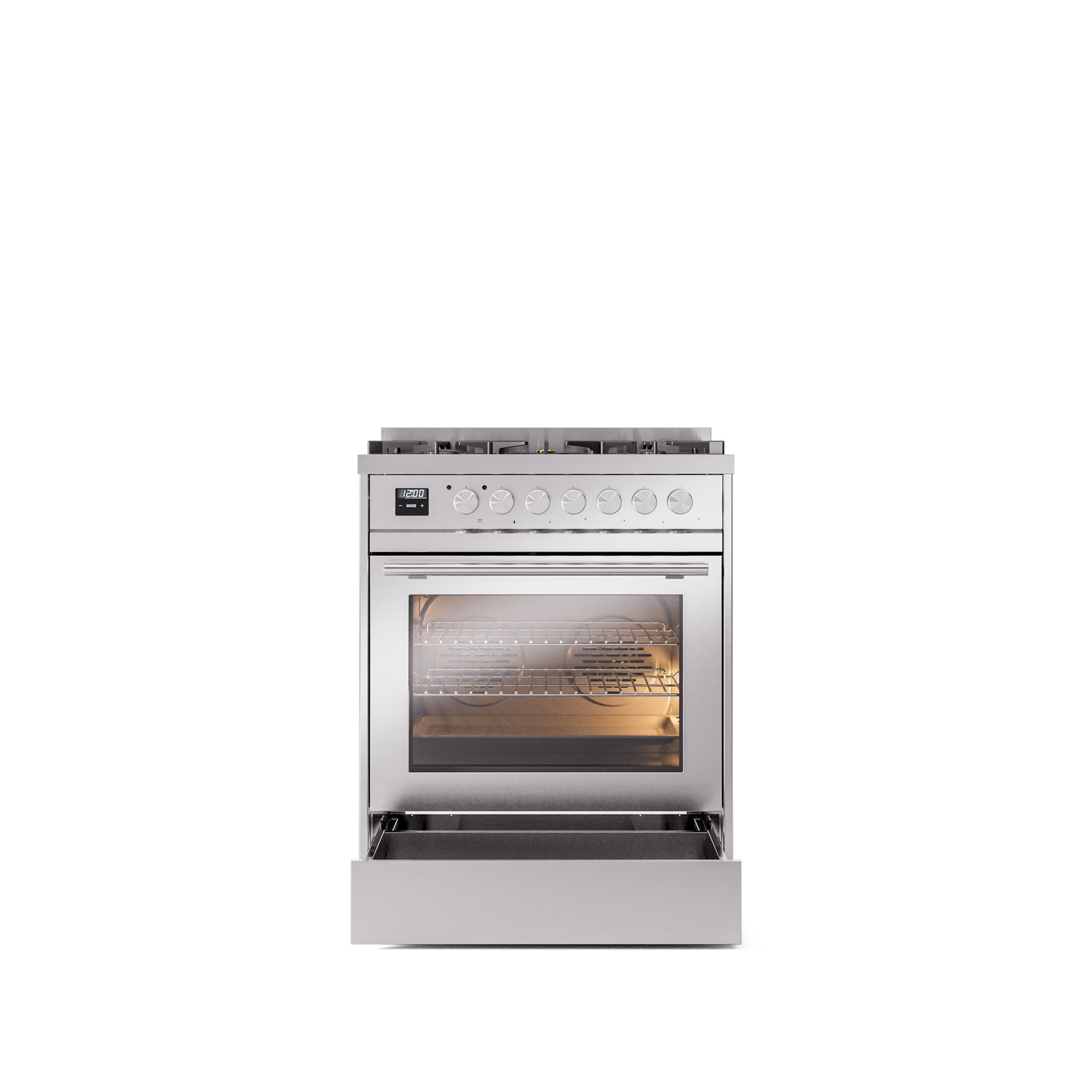 ILVE Professional Plus II 30Inch Freestanding Dual Fuel Range with 5 Sealed Burner UP30WMP