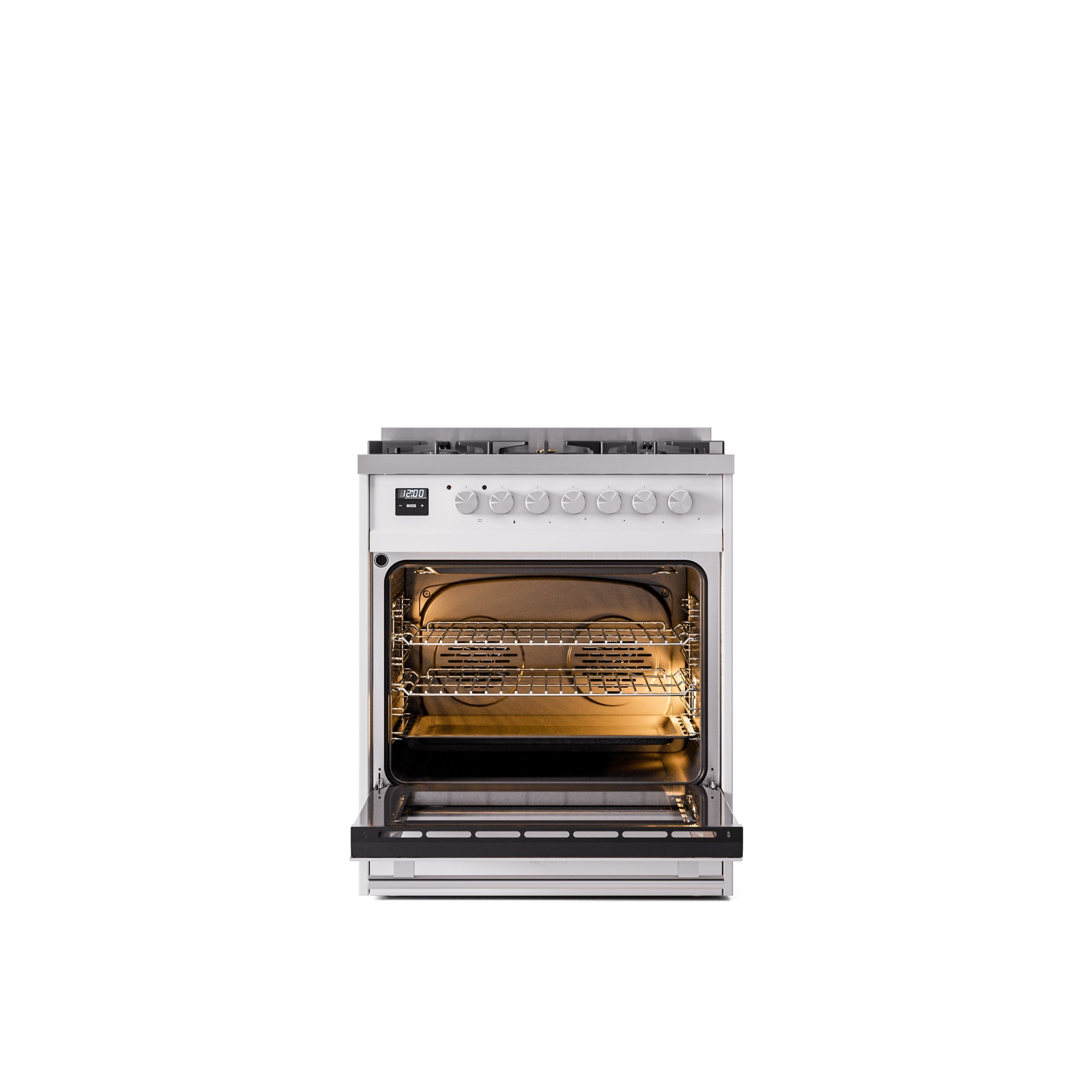 ILVE Professional Plus II 30Inch Freestanding Dual Fuel Range with 5 Sealed Burner UP30WMP