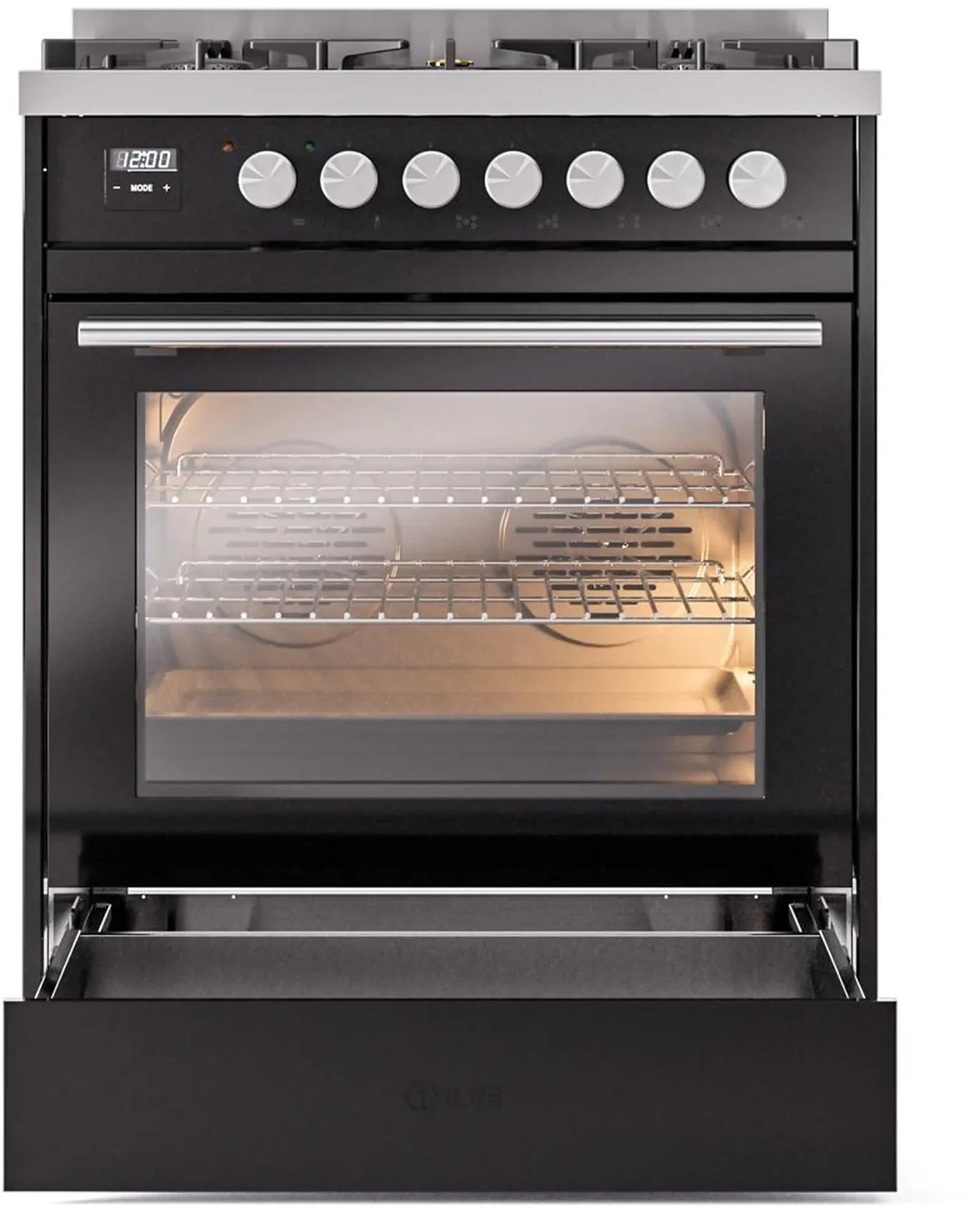 ILVE Professional Plus II 30Inch Freestanding Dual Fuel Range with 5 Sealed Burner UP30WMP