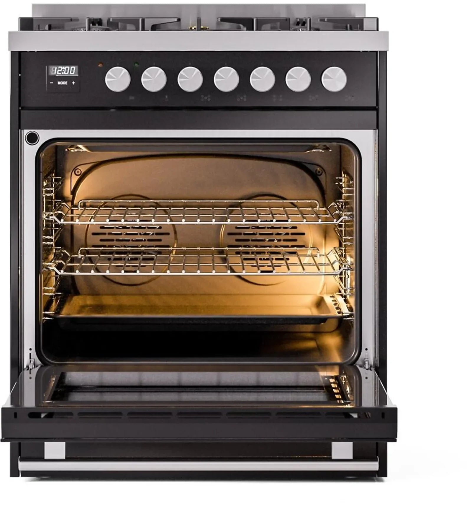 ILVE Professional Plus II 30Inch Freestanding Dual Fuel Range with 5 Sealed Burner UP30WMP