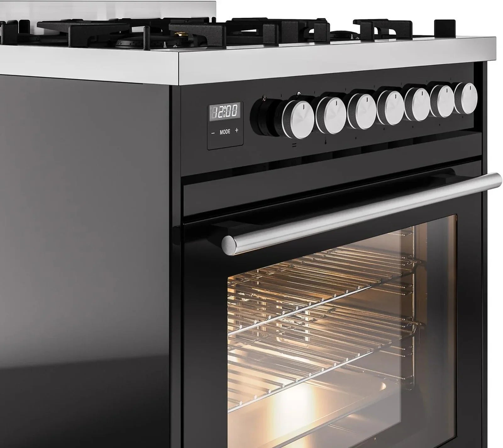 ILVE Professional Plus II 30Inch Freestanding Dual Fuel Range with 5 Sealed Burner UP30WMP