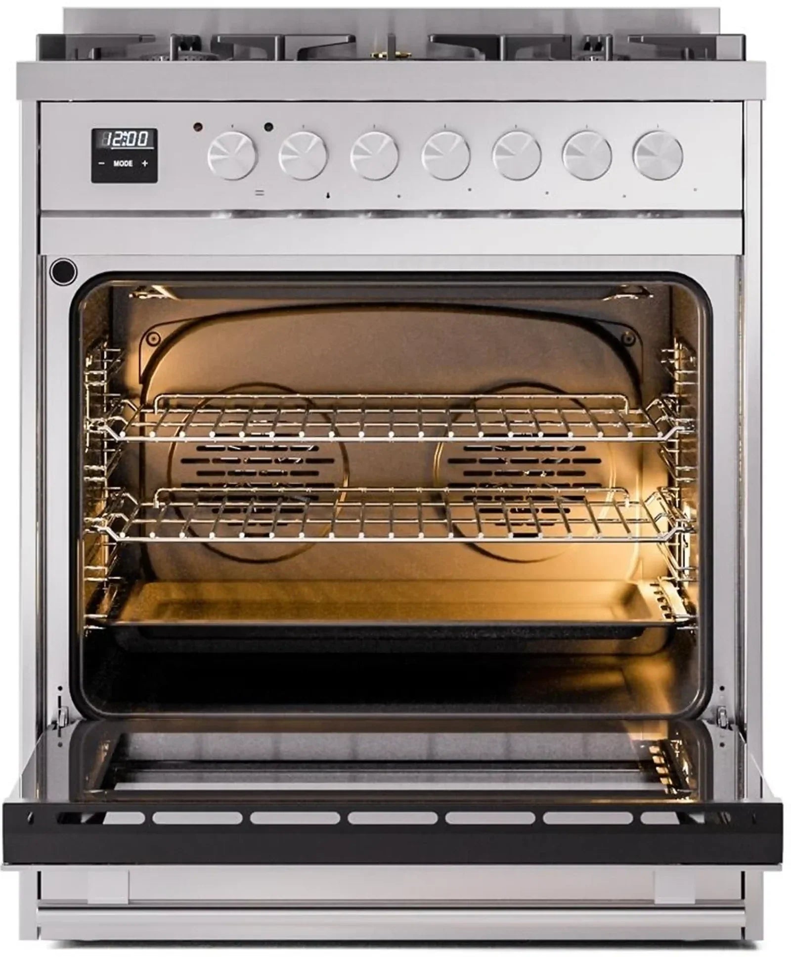 ILVE Professional Plus II 30Inch Freestanding Dual Fuel Range with 5 Sealed Burner UP30WMP