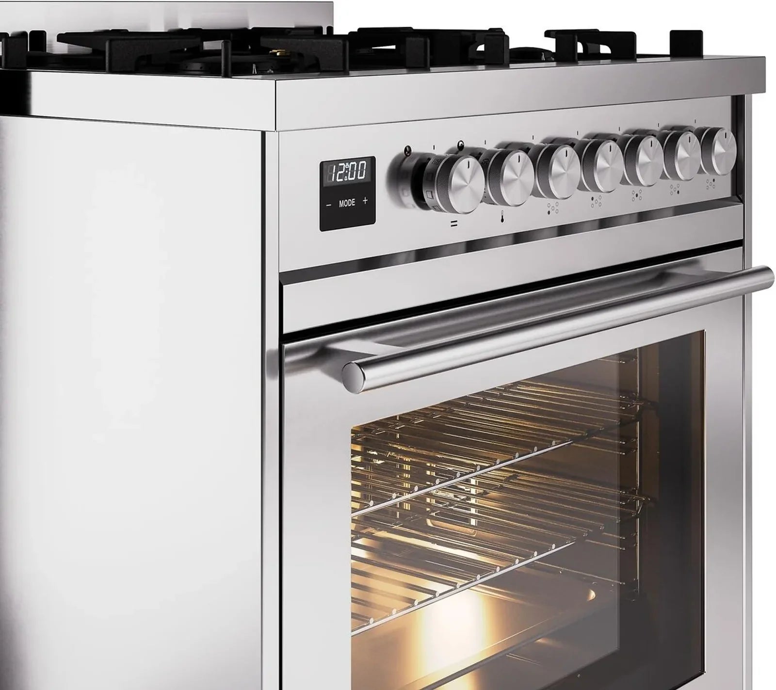 ILVE Professional Plus II 30Inch Freestanding Dual Fuel Range with 5 Sealed Burner UP30WMP