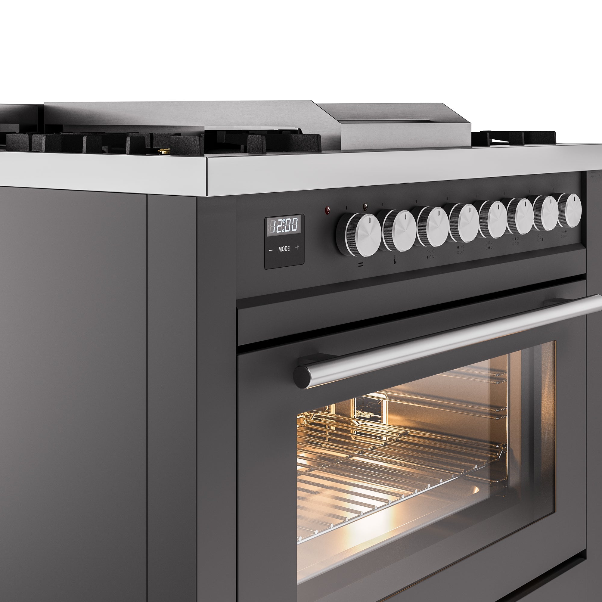 ILVE Professional Plus II 36Inch Freestanding Dual Fuel Range with 6 Sealed Burner UP36FWMP