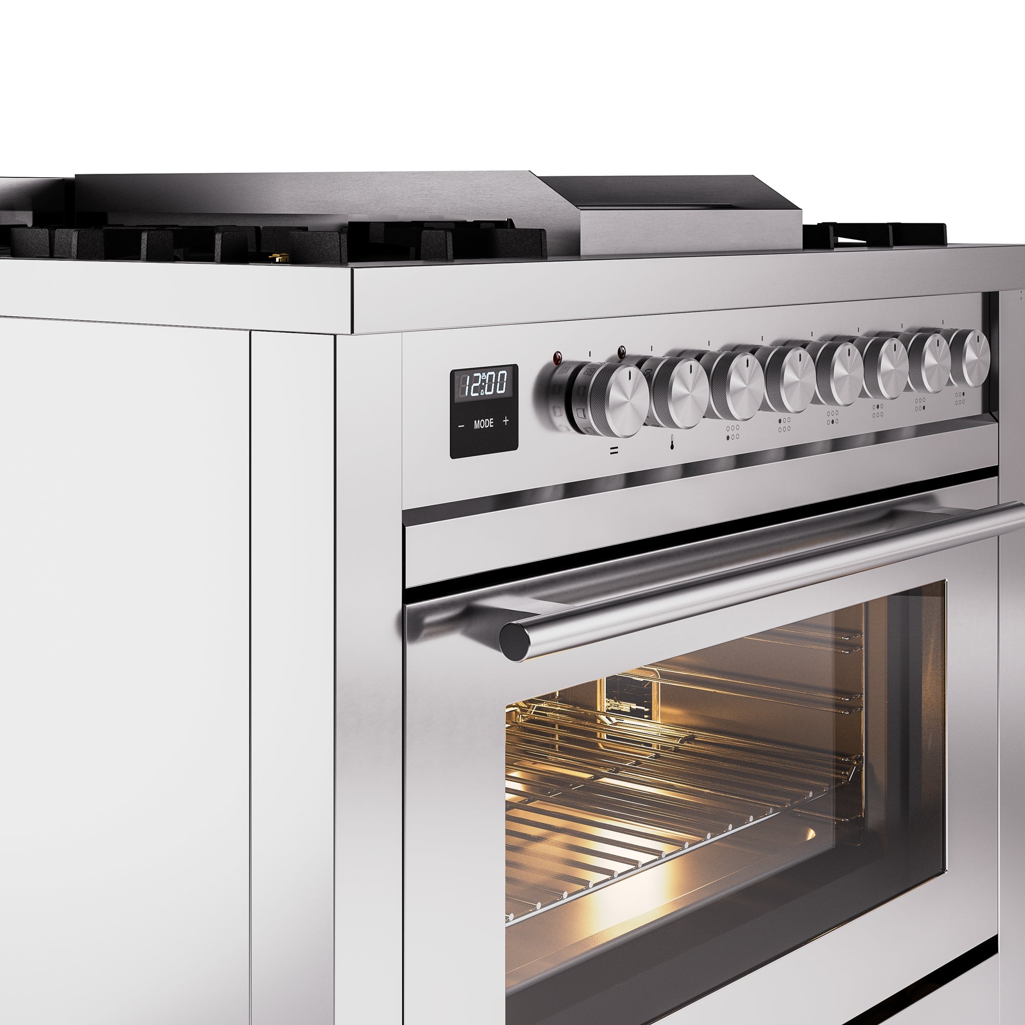 ILVE Professional Plus II 36Inch Freestanding Dual Fuel Range with 6 Sealed Burner UP36FWMP