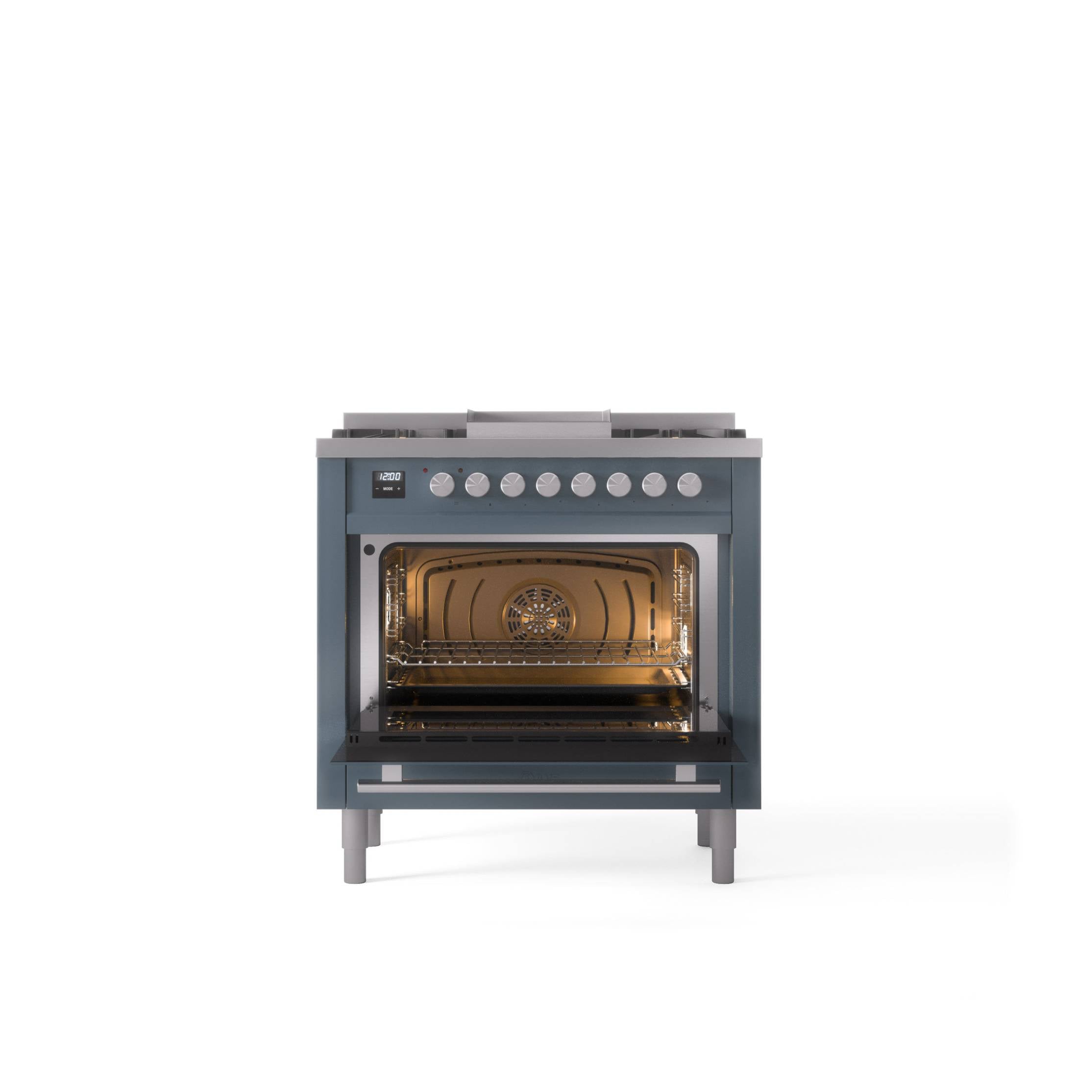 ILVE Professional Plus II 36Inch Freestanding Dual Fuel Range with 6 Sealed Burner UP36FWMP
