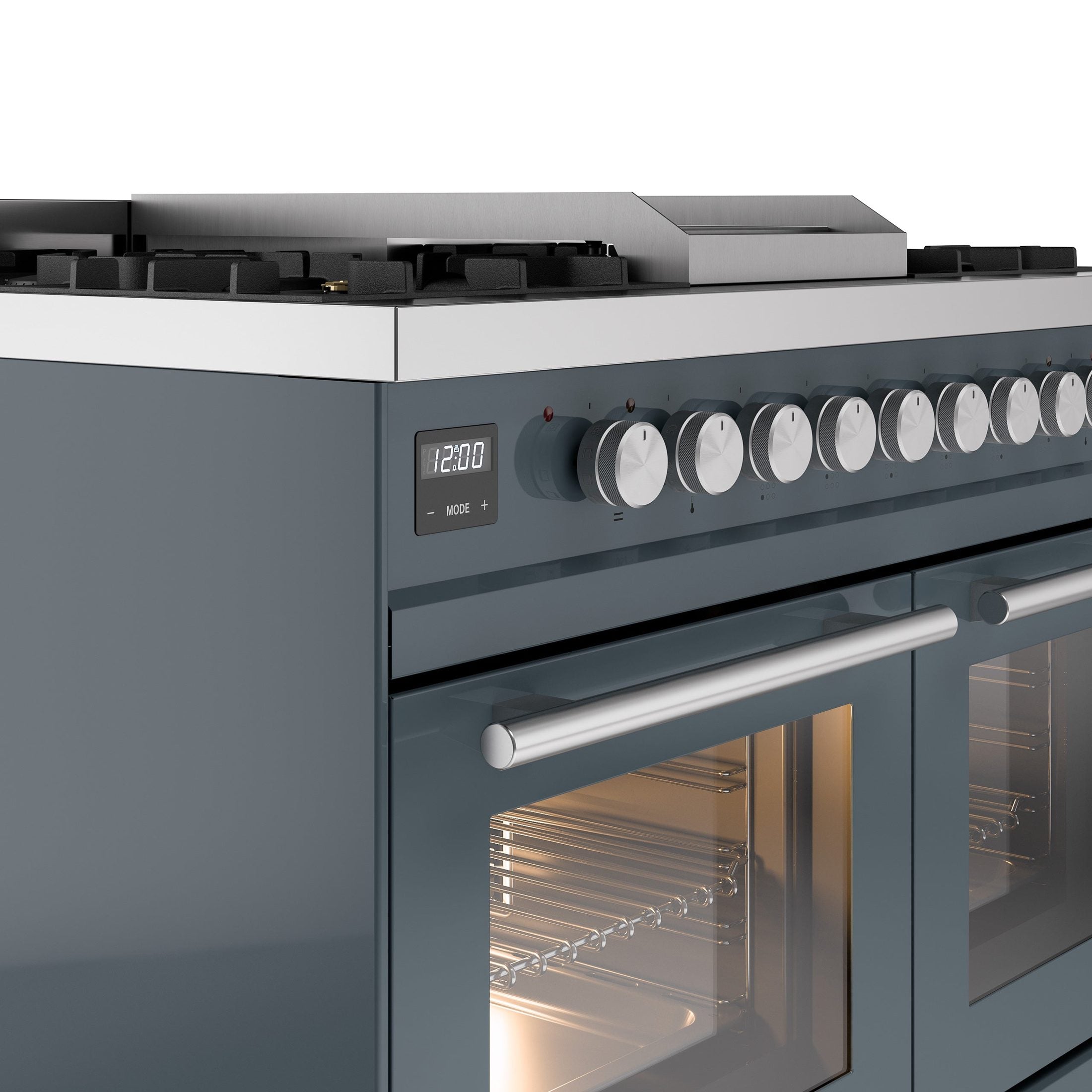 ILVE Professional Plus II 40Inch Freestanding Dual Fuel Range with 6 Sealed Burner UPD40FWMP