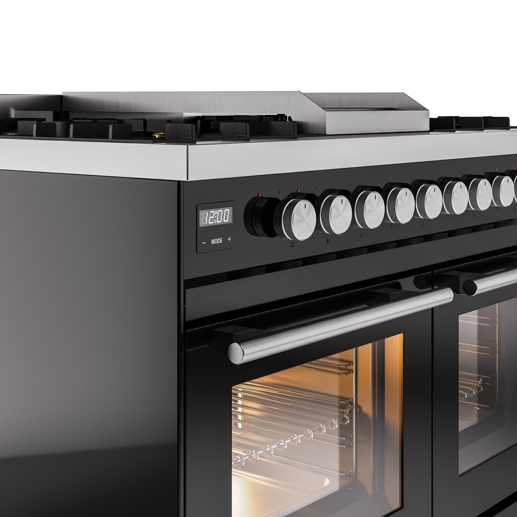 ILVE Professional Plus II 40Inch Freestanding Dual Fuel Range with 6 Sealed Burner UPD40FWMP