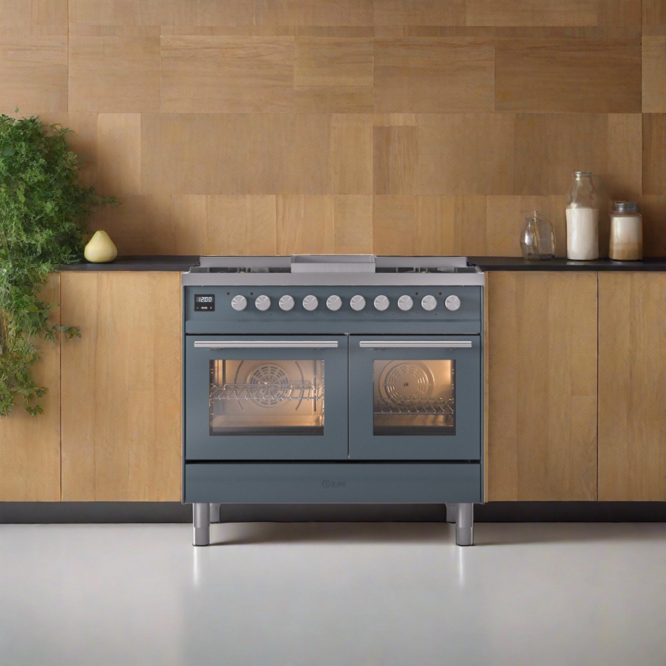 ILVE Professional Plus II 40Inch Freestanding Dual Fuel Range with 6 Sealed Burner UPD40FWMP